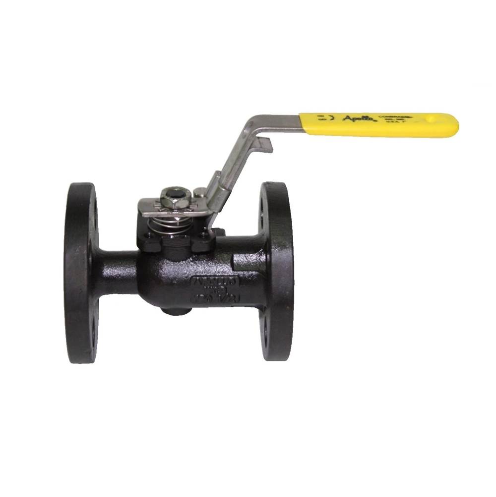 Apollo Carbon Steel Class 150 Full Port Ball Valve With Graphite Packing, Spiral Wound Graphite Body Seal, Rptfe Bearing, Gear Opearted Standard Hand Wheel 4'' (2 X Flange)