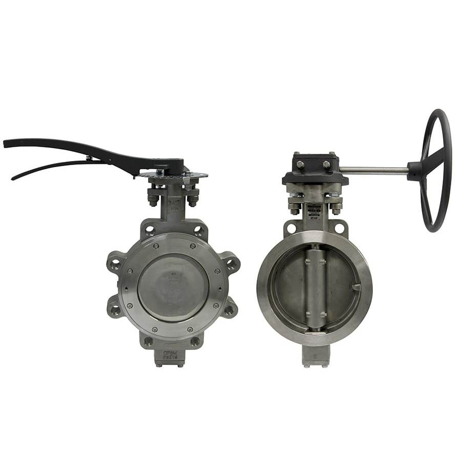 Apollo Class 300 Carbon Steel Butterfly Valve With Stainless Steel Disc, 17-4 Ph Ss Stem And Pin, 316 Ss Metal Seats, Standard Service, Worm Gear Operator 2'' (2 X Wafer Type)