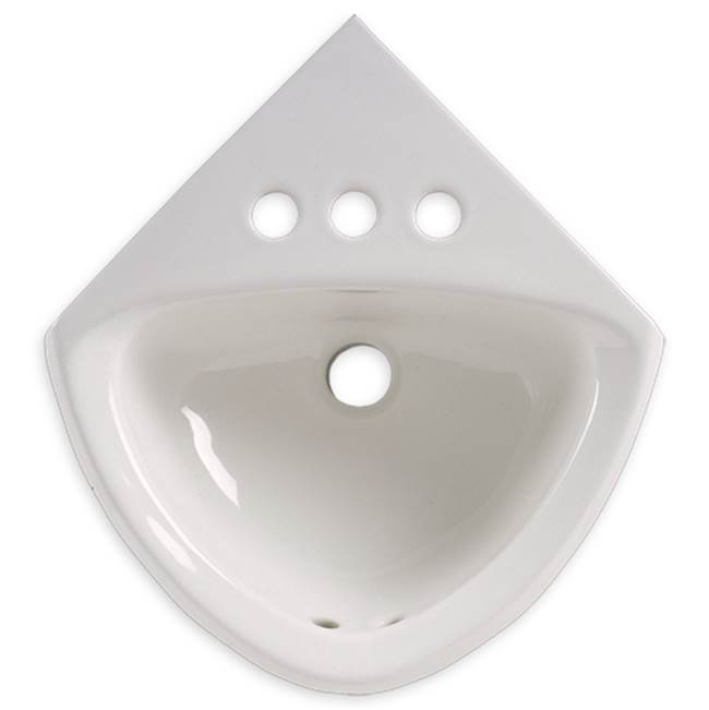 American Standard Corner Minette® Wall-Hung Sink With 4-Inch Centerset