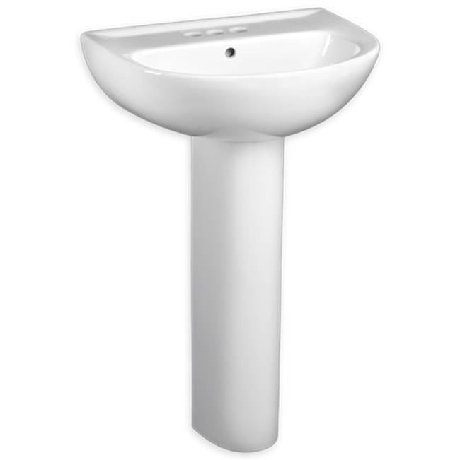 American Standard 24-Inch Evolution® 8-Inch Widespread Pedestal Sink Top and Leg Combination