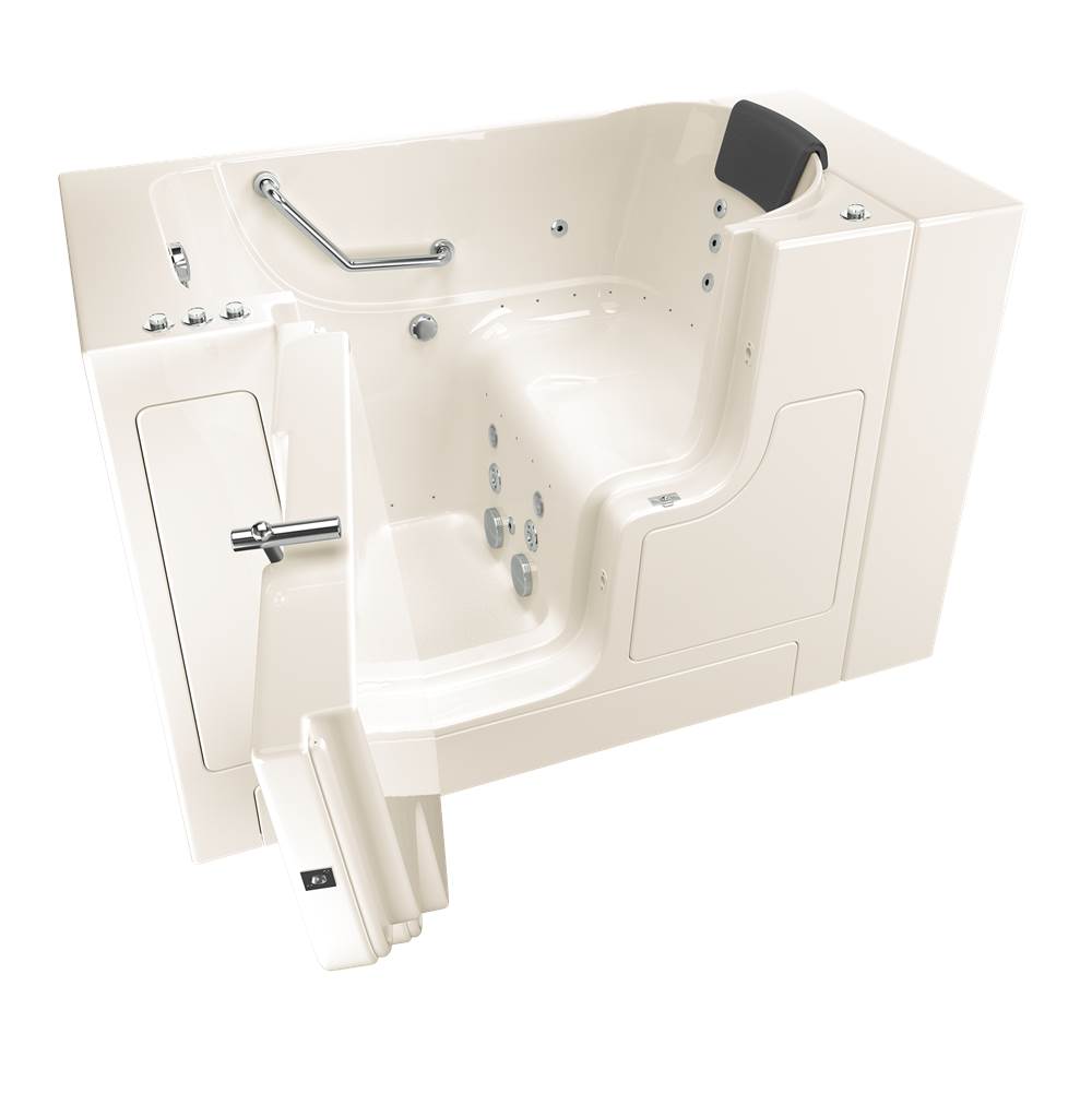 American Standard Gelcoat Premium Series 30 x 52 -Inch Walk-in Tub With Combination Air Spa and Whirlpool Systems - Left-Hand Drain