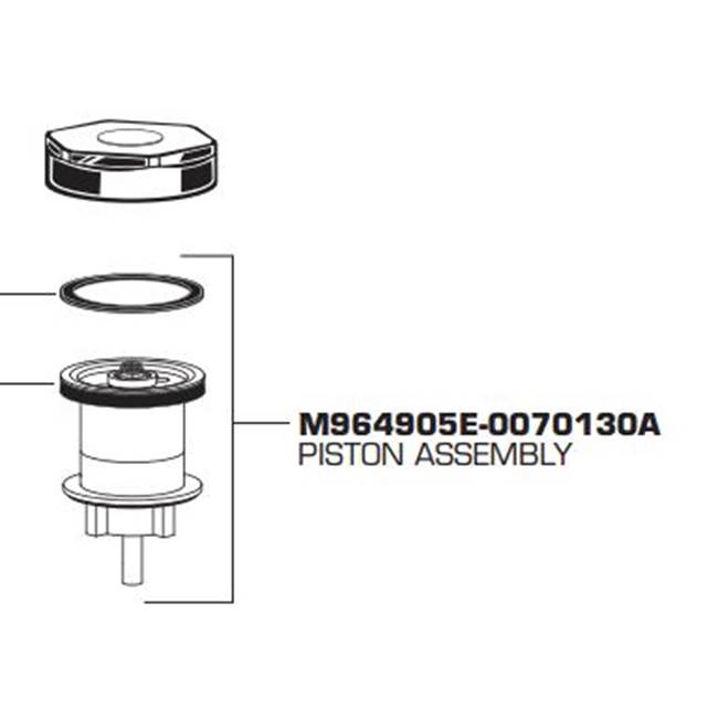 American Standard Piston Assembly for Manual Urinal Flush Valve 1.25 GPF (Blister Pack 100)