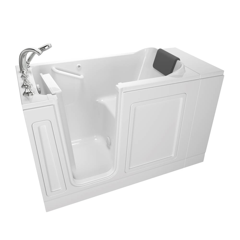 American Standard Acrylic Luxury Series 28 x 48-Inch Walk-in Tub With Soaker System - Left-Hand Drain With Faucet