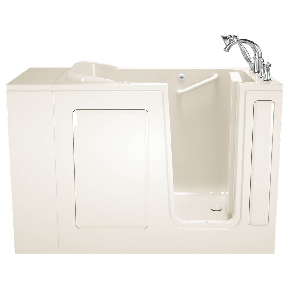 American Standard Gelcoat Value Series 28 x 48-Inch Walk-in Tub With Whirlpool System - Right-Hand Drain With Faucet