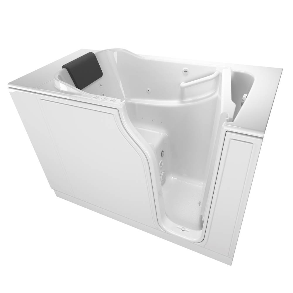 American Standard Gelcoat Premium Series 30 x 52 -Inch Walk-in Tub With Combination Air Spa and Whirlpool Systems - Right-Hand Drain