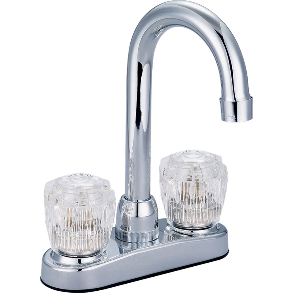 Banner Faucets Two Handle Washerless Bar Faucet Acrylic Handles
