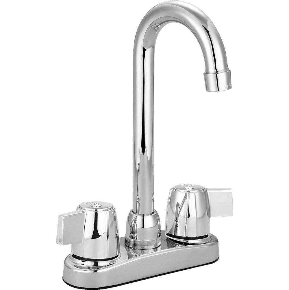 Banner Faucets Two Metal Blade Handle High Arch Bar Faucet
