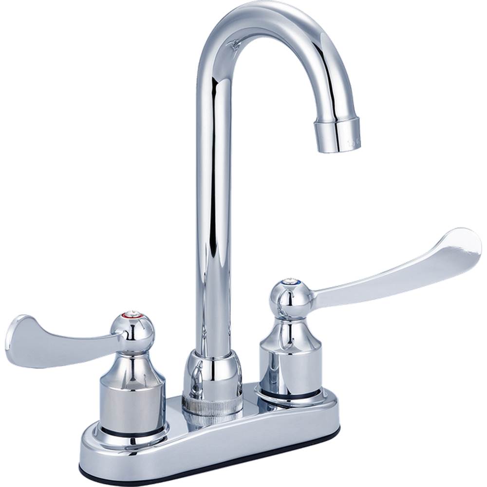 Banner Faucets Two Wrist Blade Lever Handle High Arch Bar Faucet