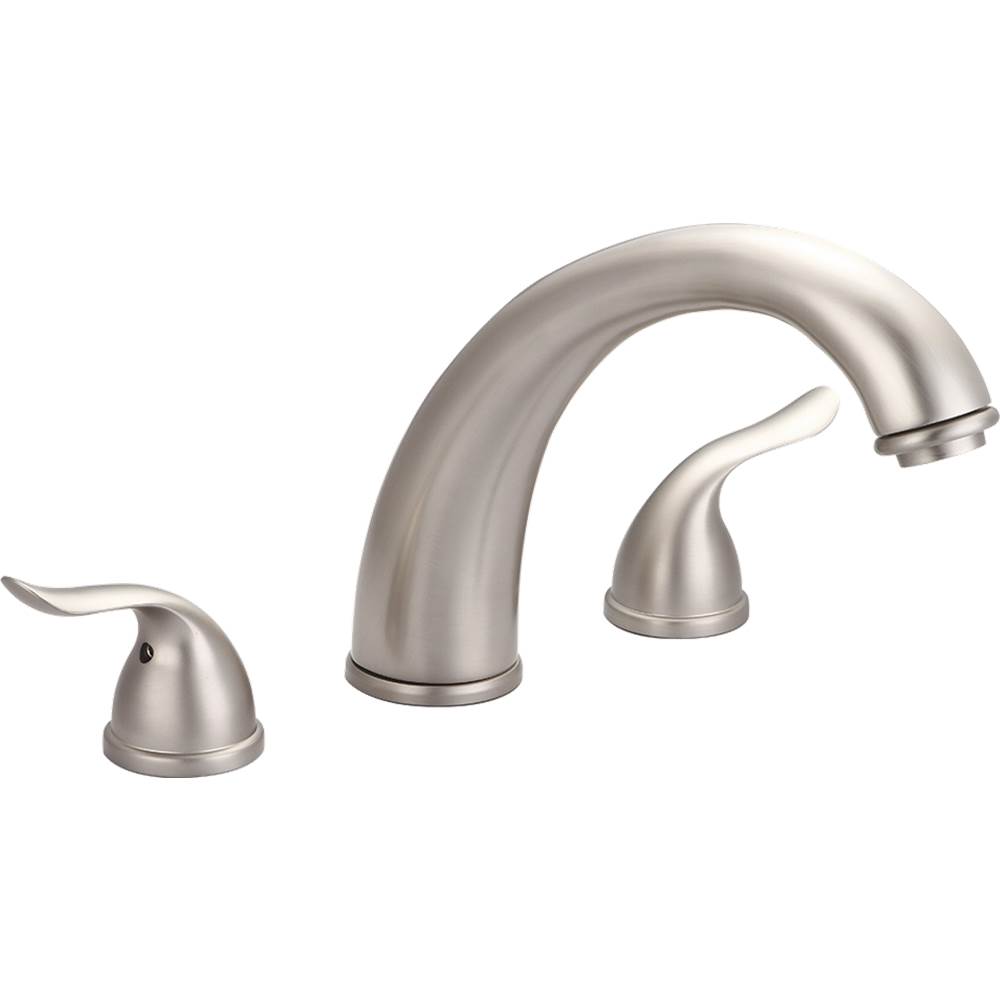 Banner Faucets Banner Faucets Two Adjustable Widespread Flared Handle Brass Tub Filler Faucet