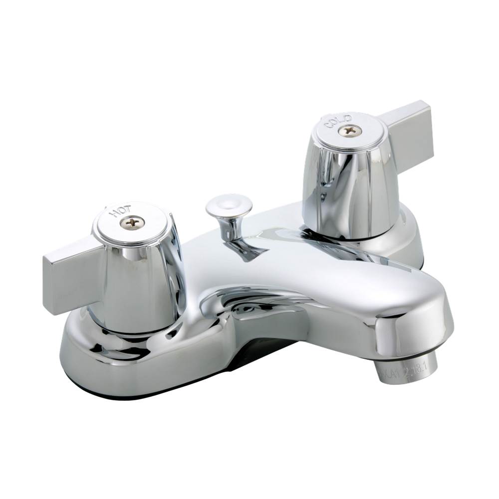 Banner Faucets Two Metal Blade Handle Lavatory Faucet With Pop Up