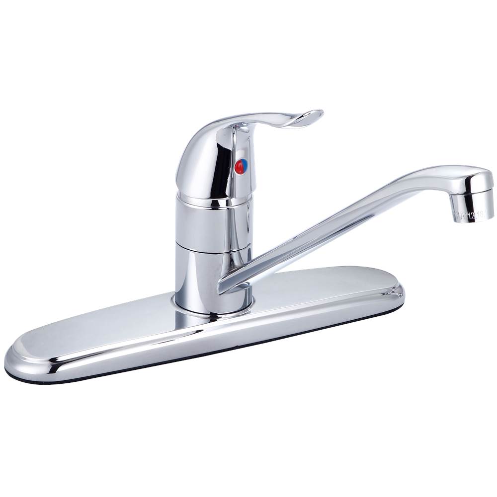 Banner Faucets Single Flared Lever Handle Kitchen Faucet Less Side Spray