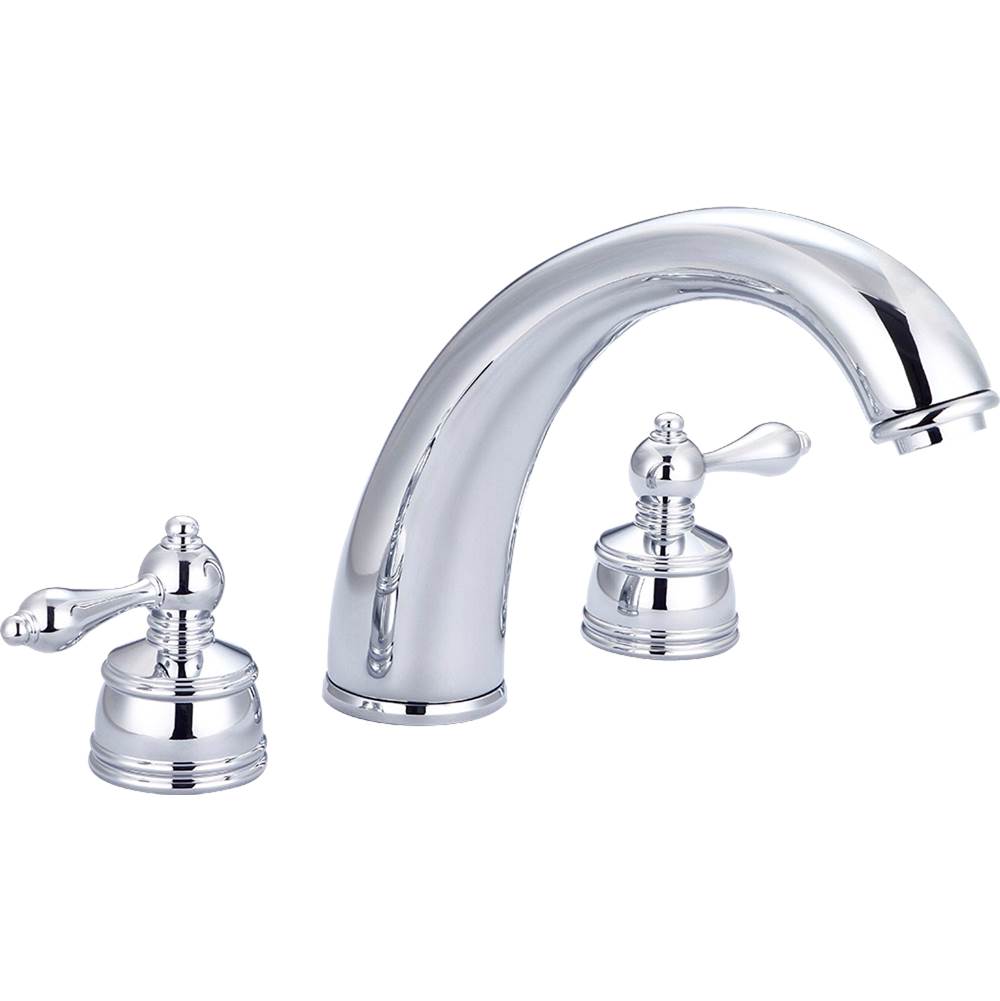 Banner Faucets Banner Faucets Castille Collection Two Adjustable Widespread Lever Handle Brass Tub Filler Faucet