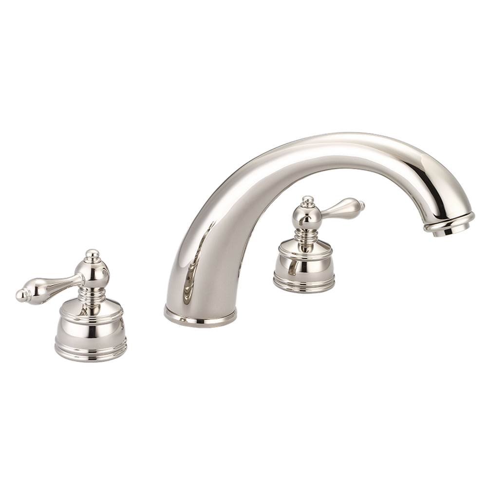 Banner Faucets Banner Faucets Castille Collection Two Adjustable Widespread Lever Handle Brass Tub Filler Faucet