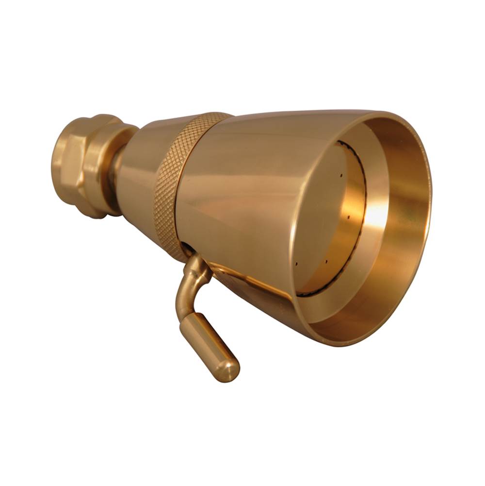 Barclay Traditional Shower Head, Polished Brass