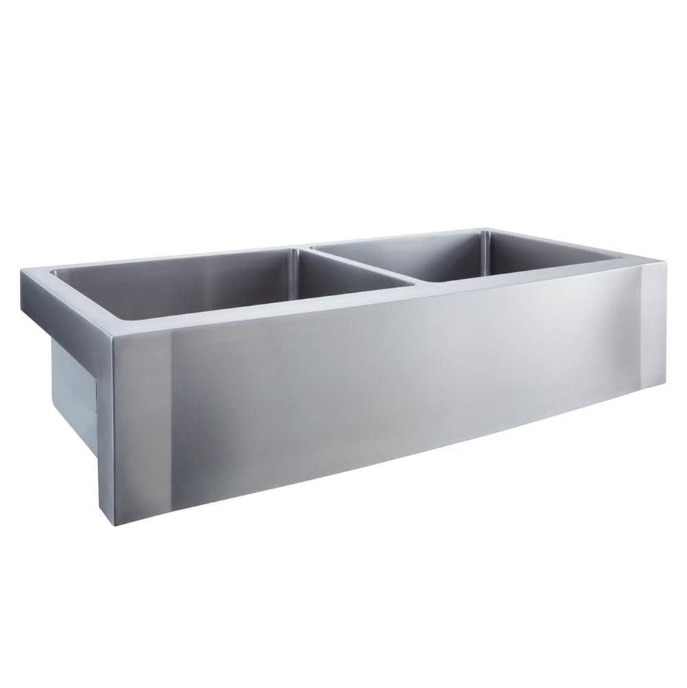 Barclay Dominic 42'' Stainless SteelDbl Bowl Bevelled Farmer Sink