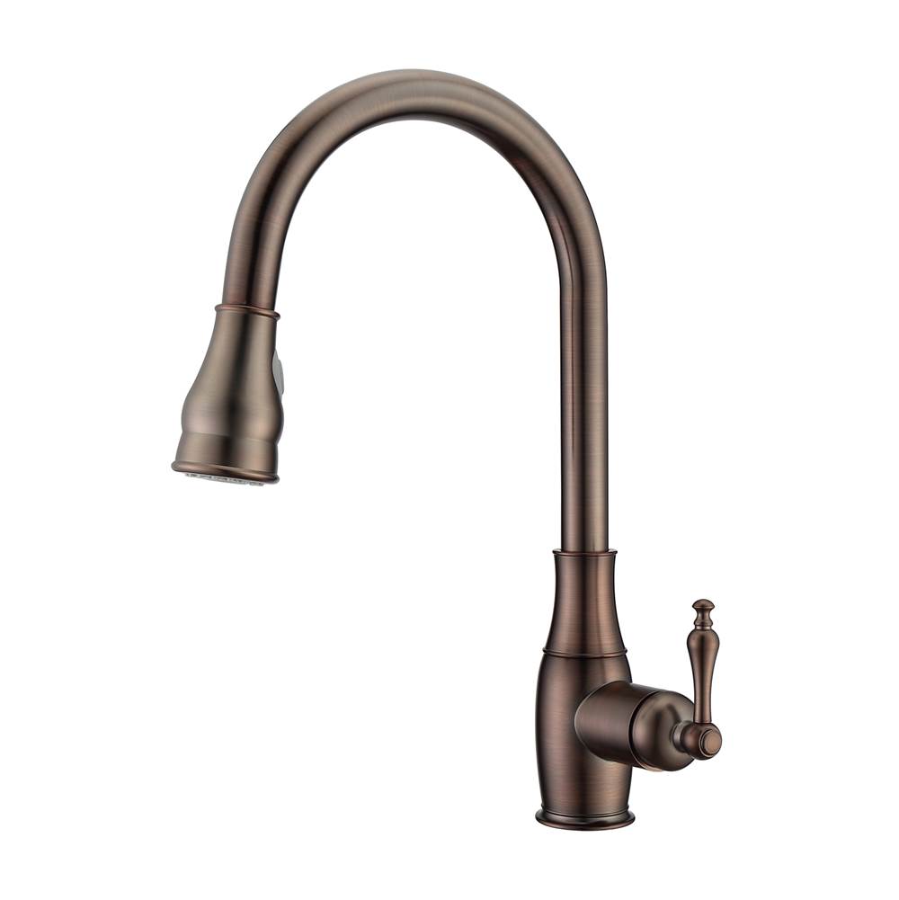Barclay Caryl Kitchen Faucet,Pull-OutSpray, Metal Lever Handles,ORB