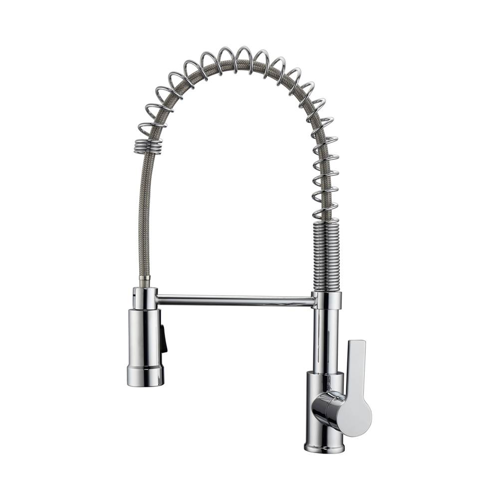 Barclay Nueva Kitchen Faucet,Pull-outSpray, Metal Lever Handles,CP