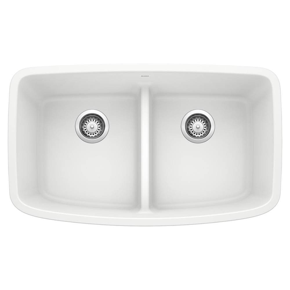 Blanco Valea Equal Double Low Divide - White