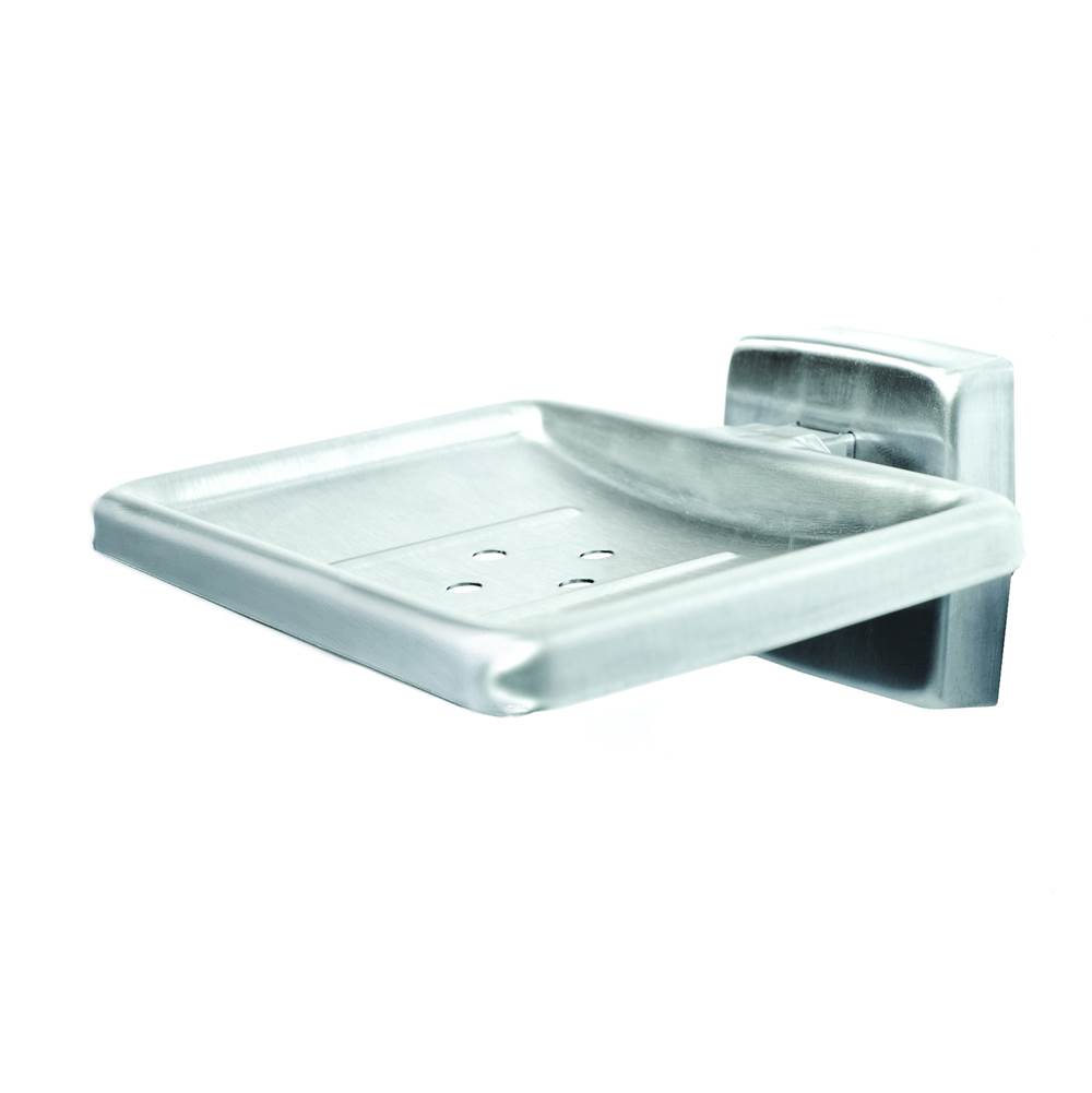 Bradley Soap Dish, Satin Stainless, Surface