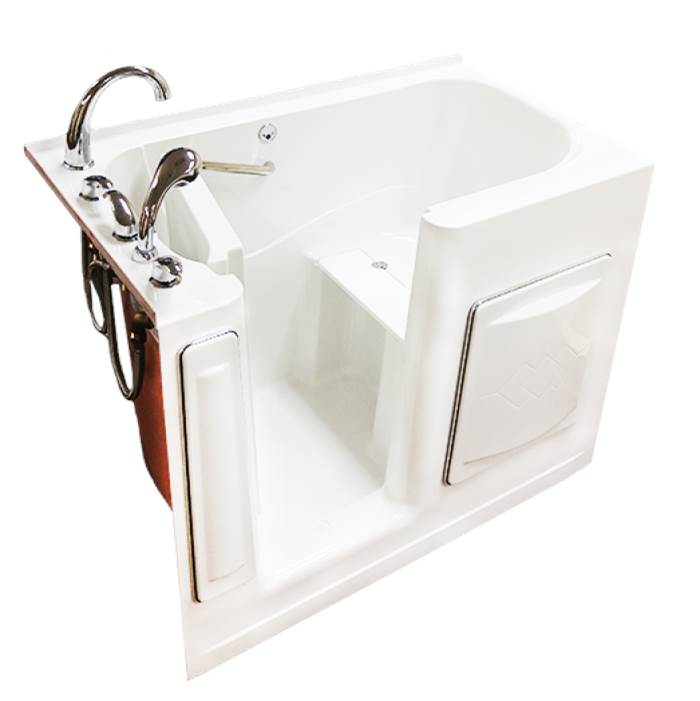 Clarion Bathware 50 3/4'' X 29 1/2'' Walk-In Soaking Bathtub - W/ Heated Seat