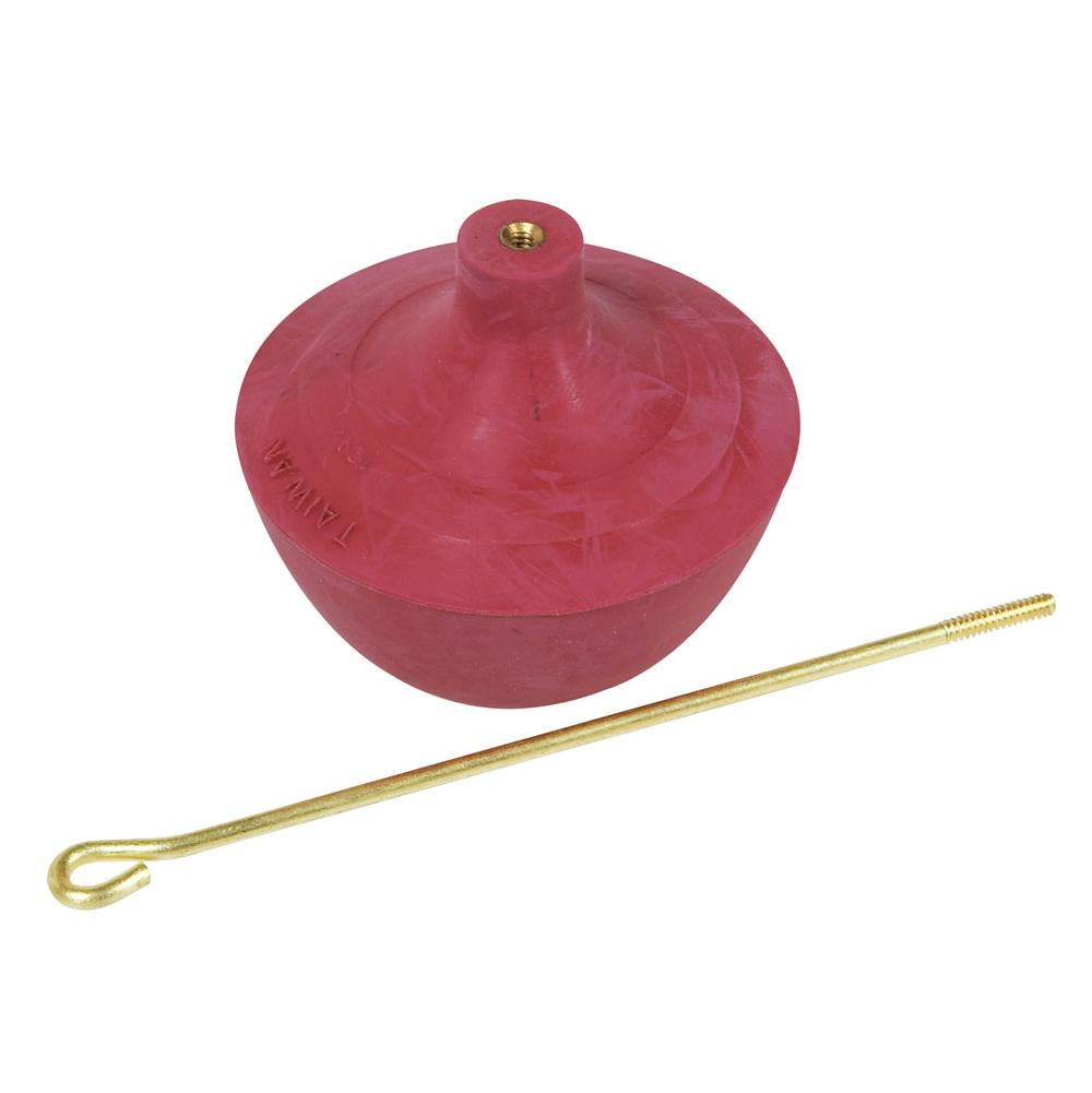 Fluidmaster Universal tank ball with brass rod. Packaged in a blister card.
