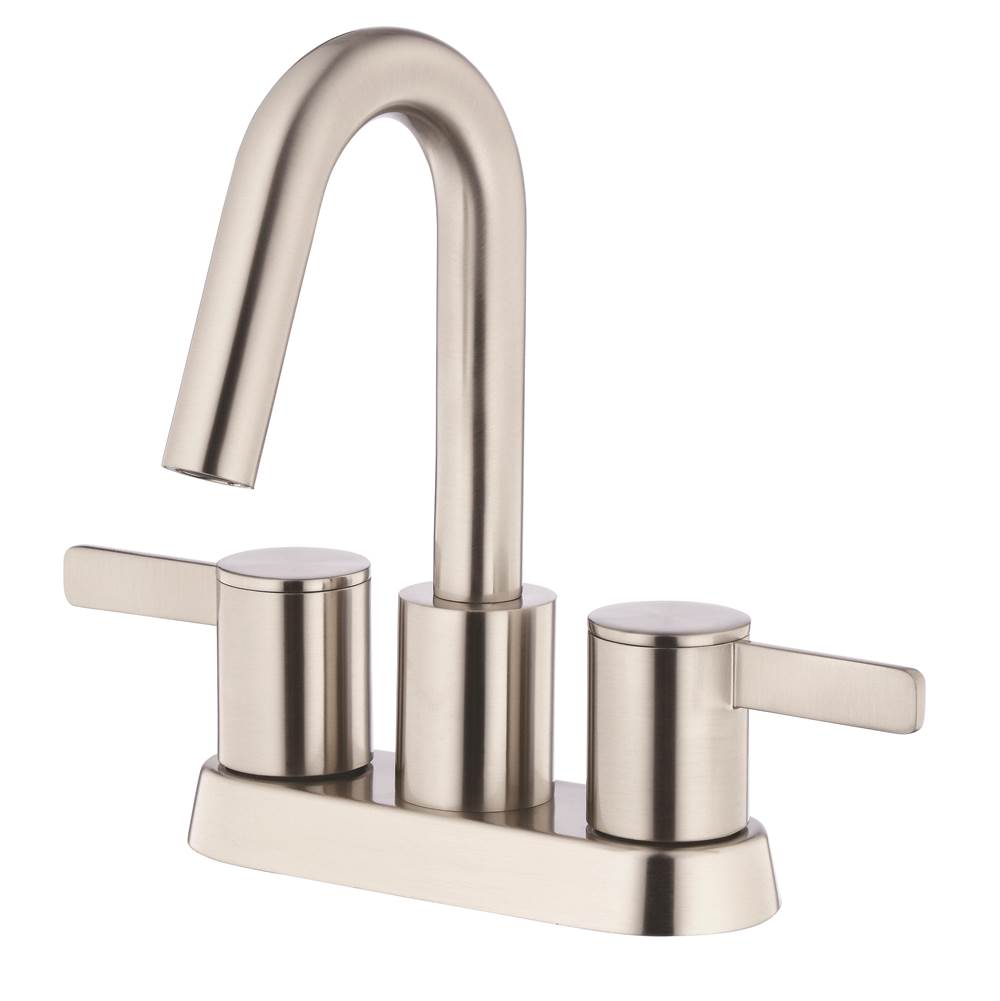 Gerber Plumbing Amalfi 2H Centerset Lavatory Faucet w/ 50/50 Touch Down Drain 1.2gpm Brushed Nickel