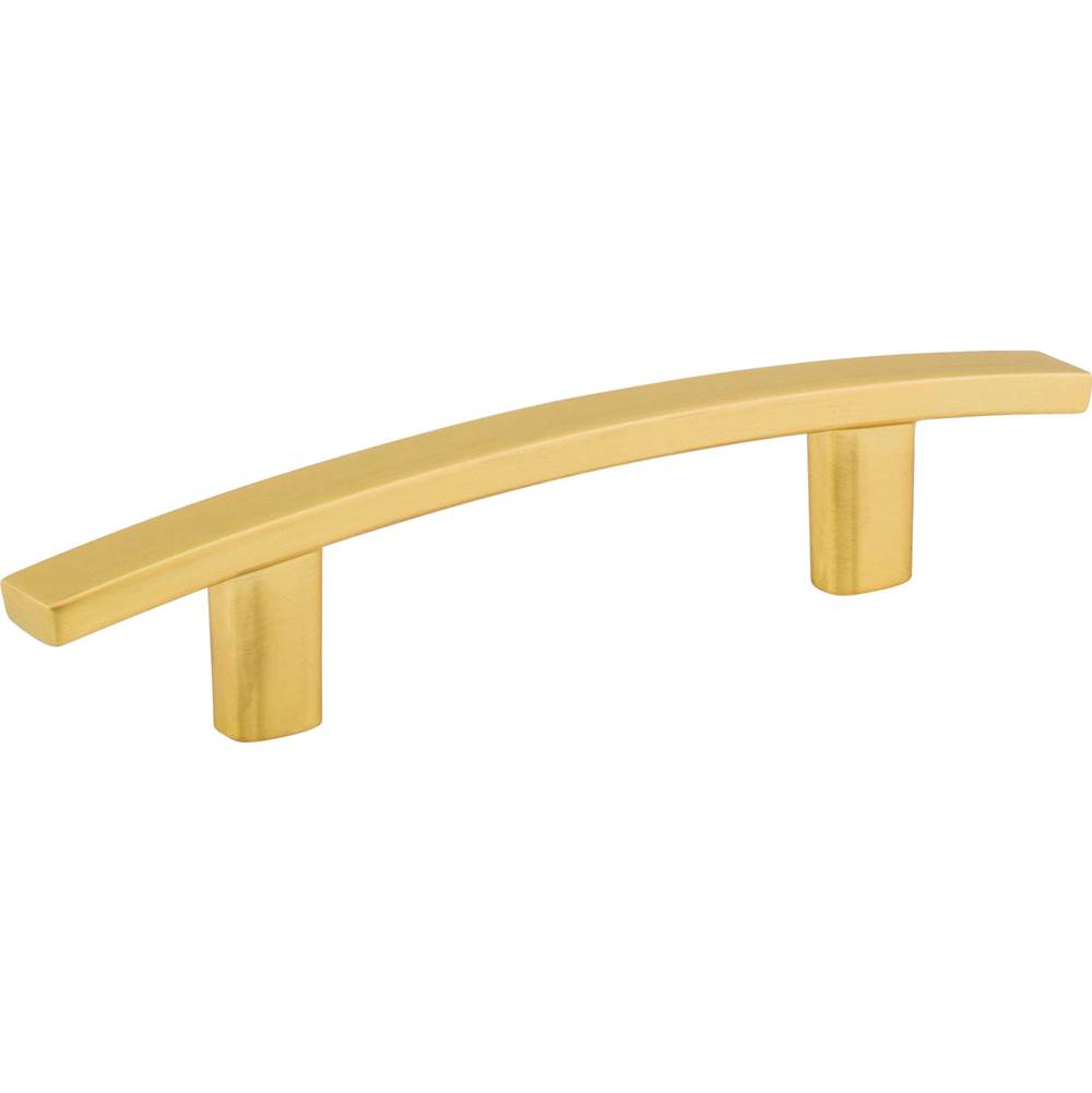Hardware Resources 3'' Center-to-Center Brushed Gold Square Thatcher Cabinet Bar Pull