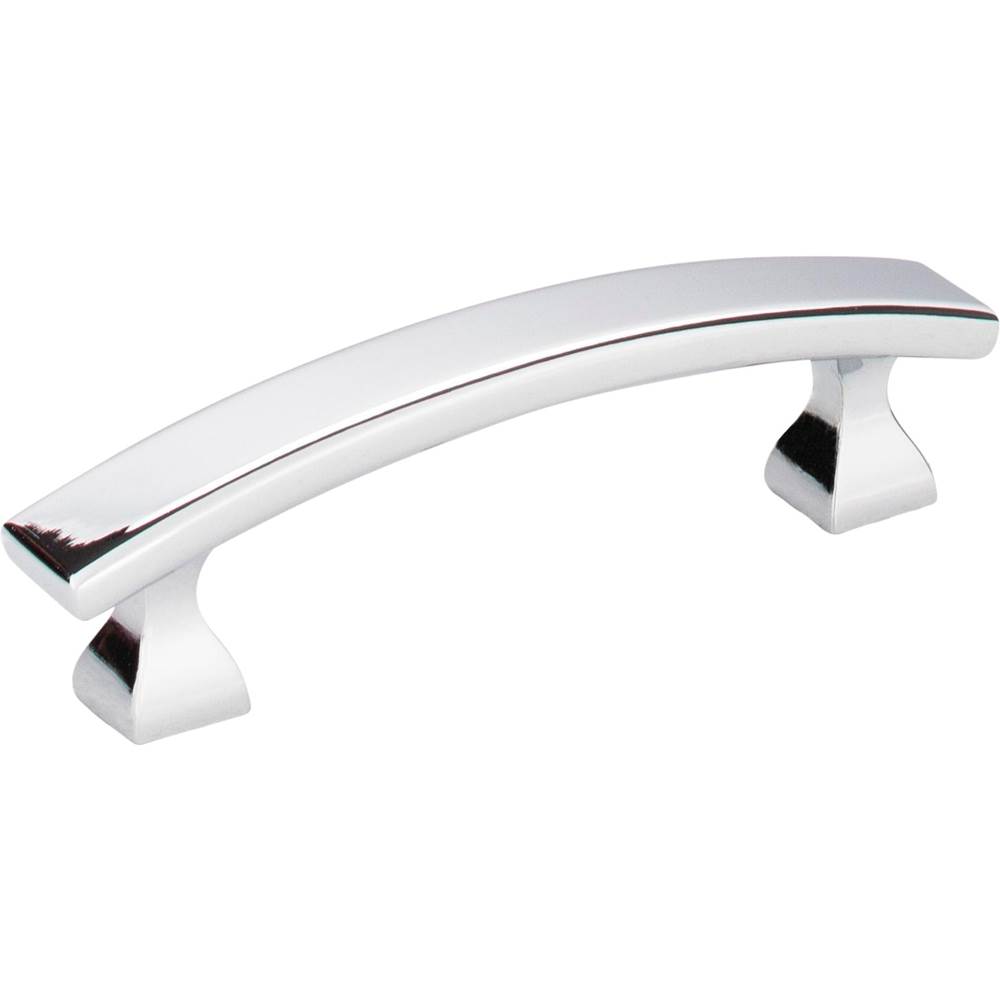 Hardware Resources 3'' Center-to-Center Polished Chrome Square Hadly Cabinet Pull