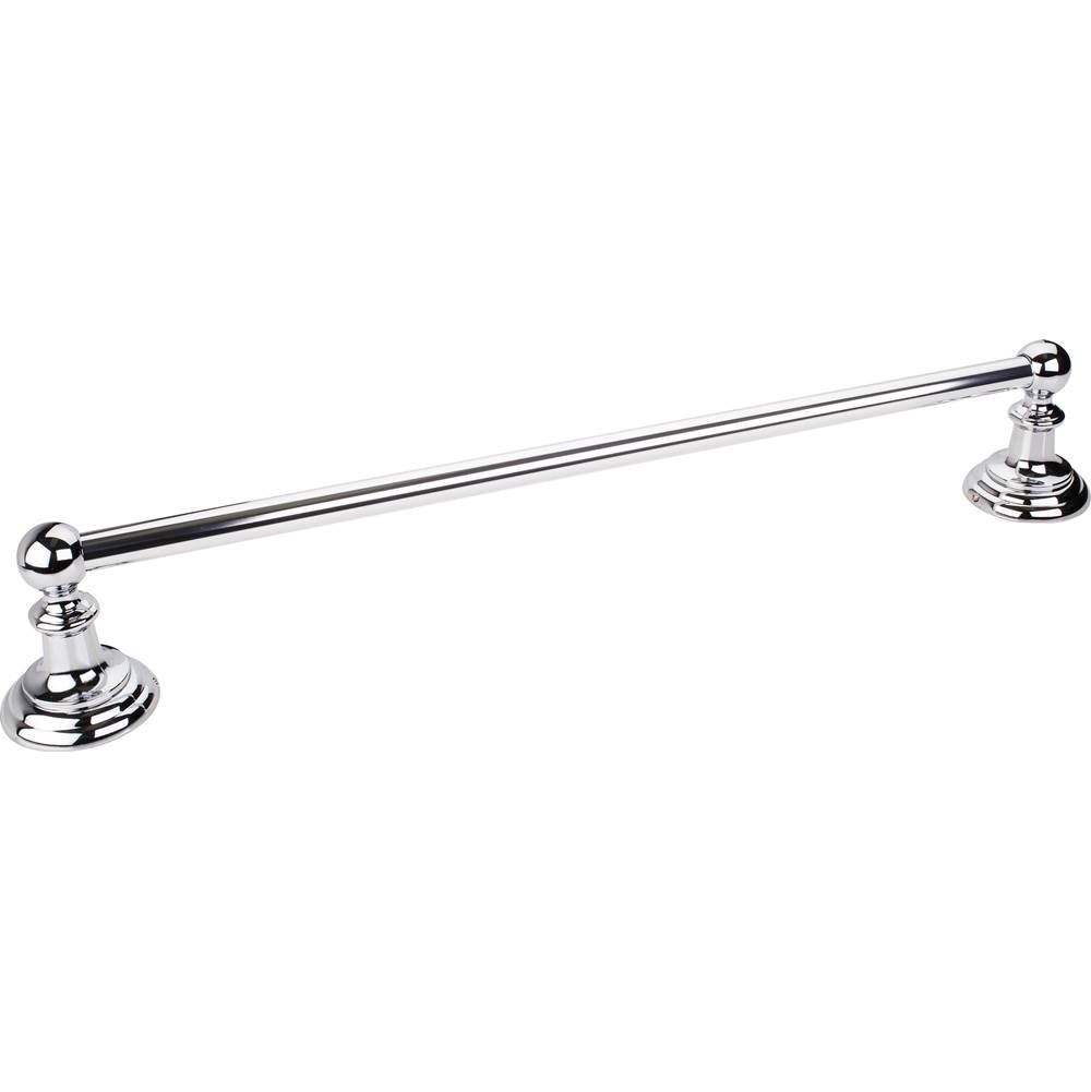 Hardware Resources Fairview Polished Chrome 18'' Single Towel Bar - Contractor Packed