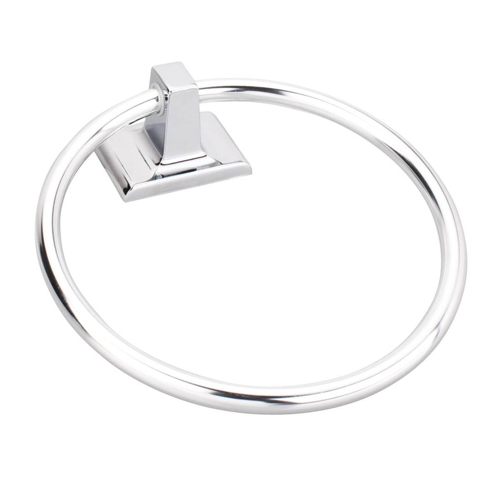 Hardware Resources Bridgeport Polished Chrome Towel Ring - Contractor Packed