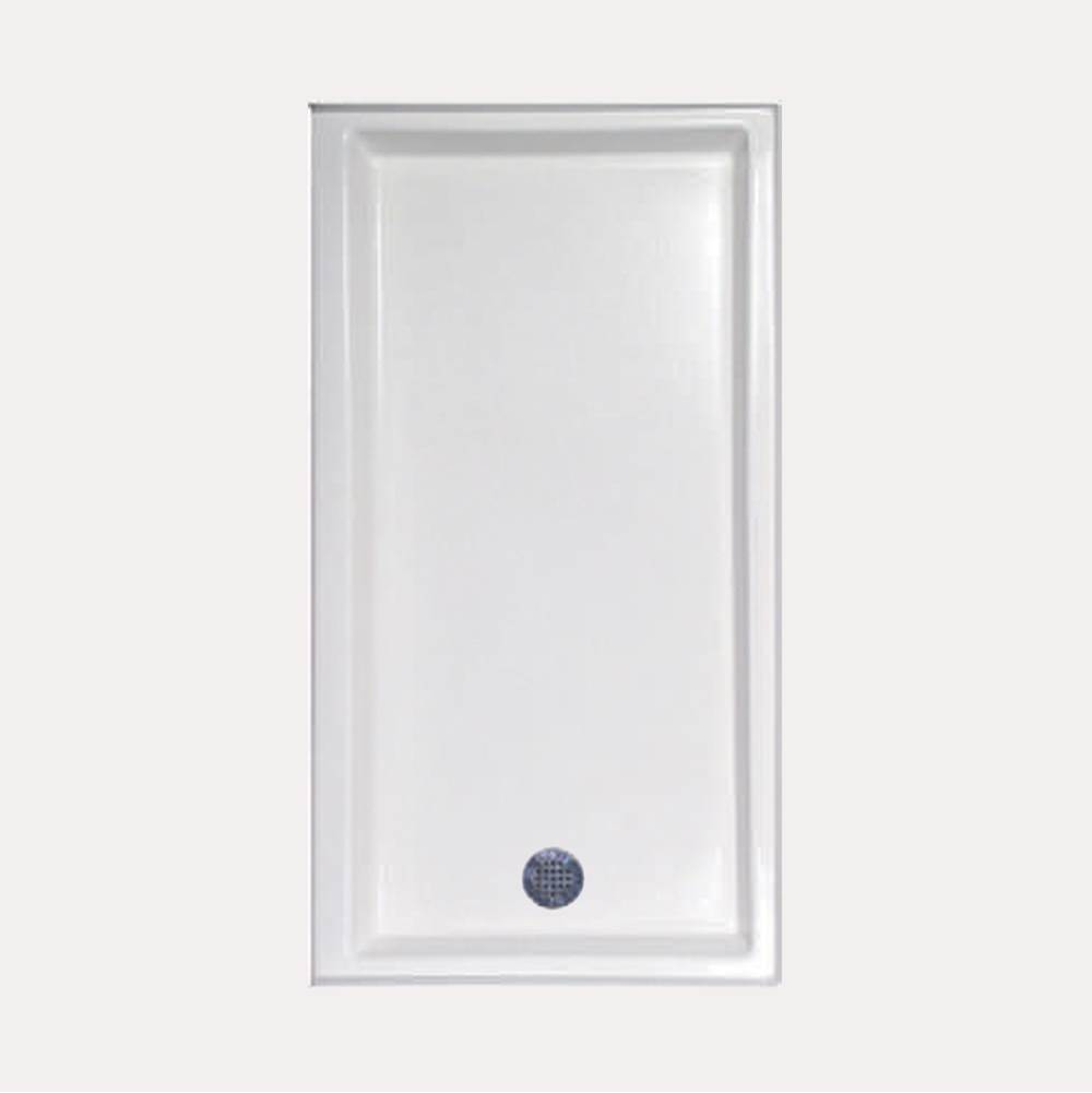 Hydro Systems SHOWER PAN AC 6030 END DRAIN - WHITE-LEFT HAND
