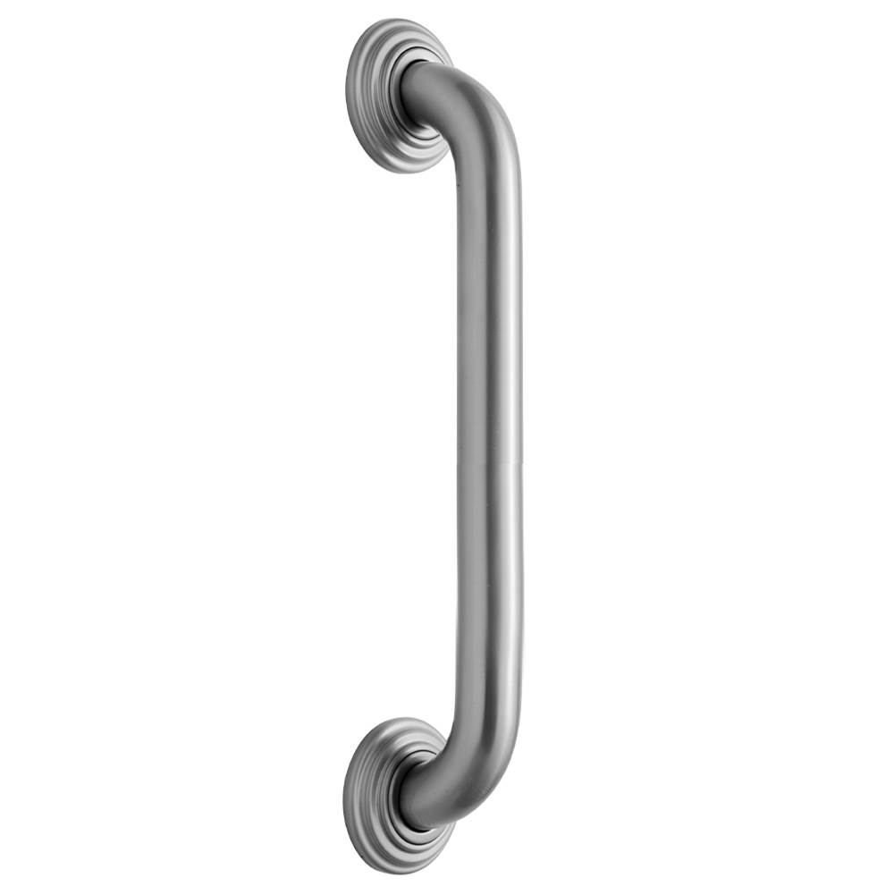 Jaclo 12'' Deluxe Grab Bar with Traditional Round Flange