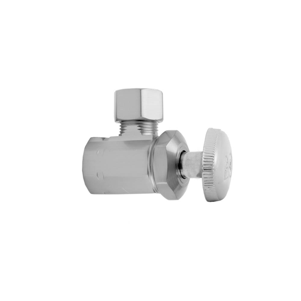 Jaclo Multi Turn Angle Pattern 3/8'' IPS x 3/8'' O.D. Supply Valve with Oval Handle