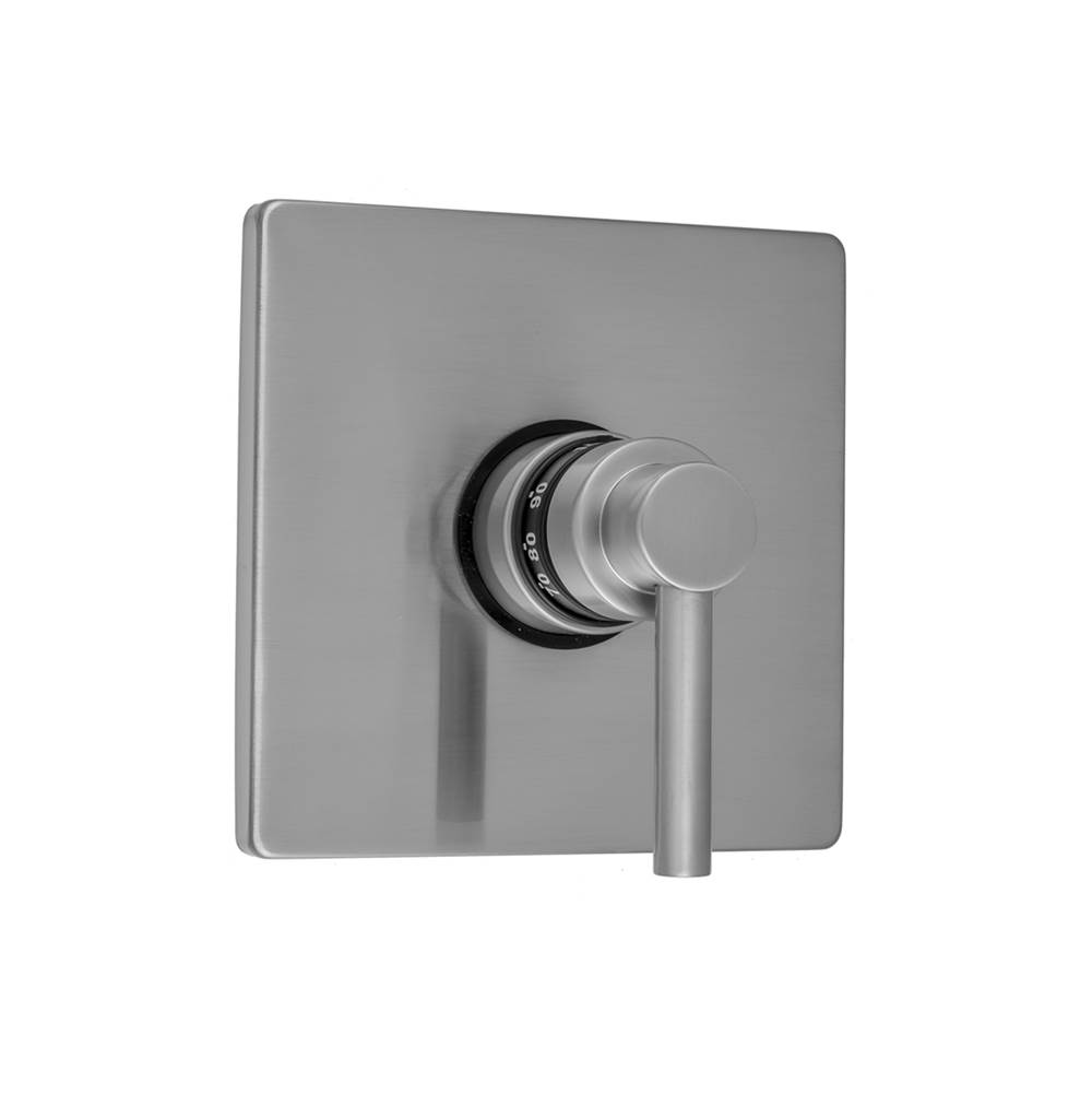 Jaclo Square Plate with Contempo Low Lever Trim for Thermostatic Valves (J-TH34 & J-TH12)