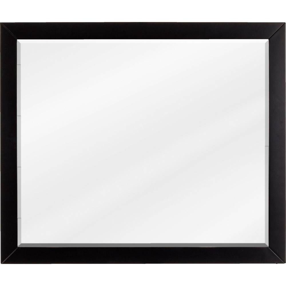 Jeffrey Alexander 33'' W x 1'' D x 28'' H Black Cade mirror