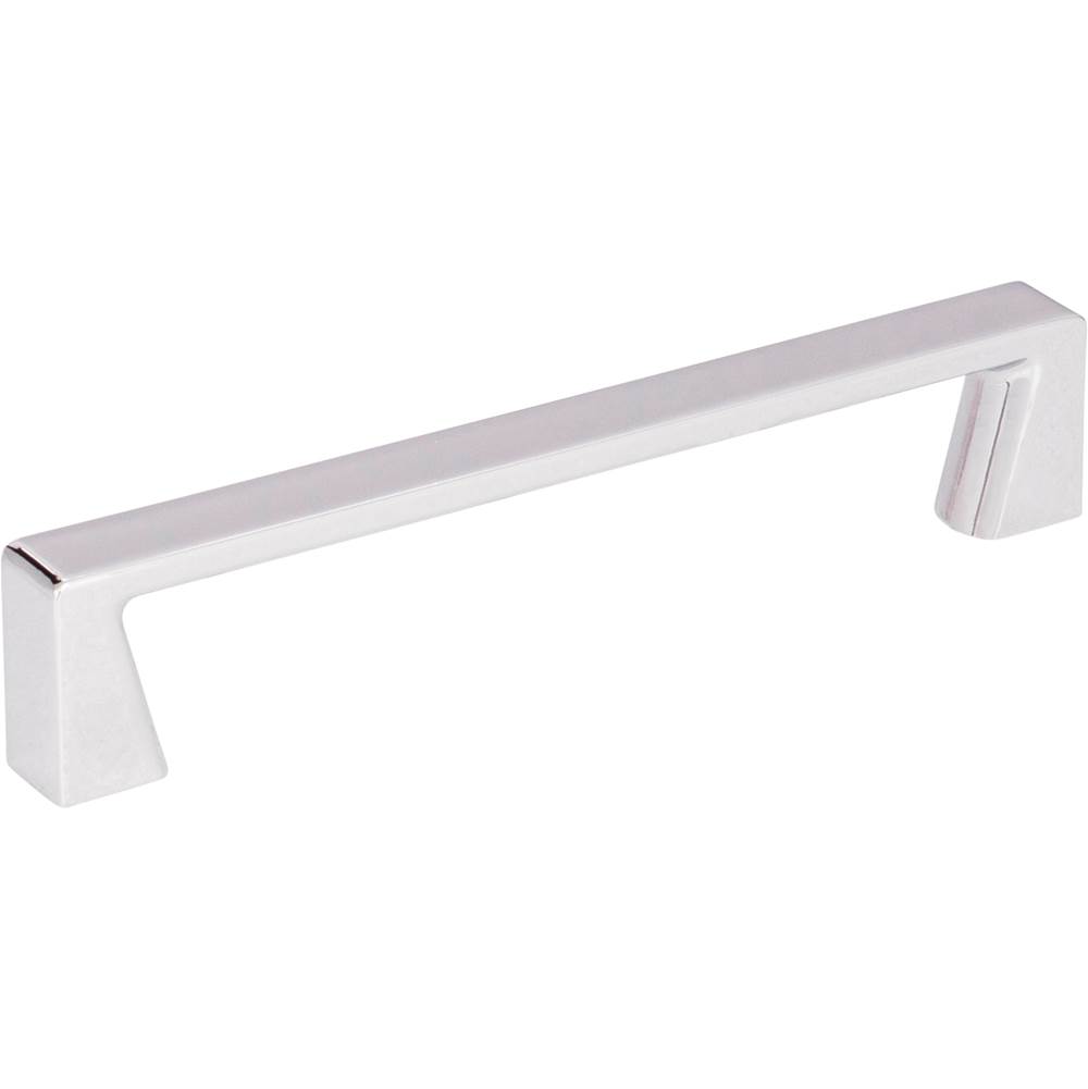 Jeffrey Alexander 128 mm Center-to-Center Polished Chrome Square Boswell Cabinet Pull