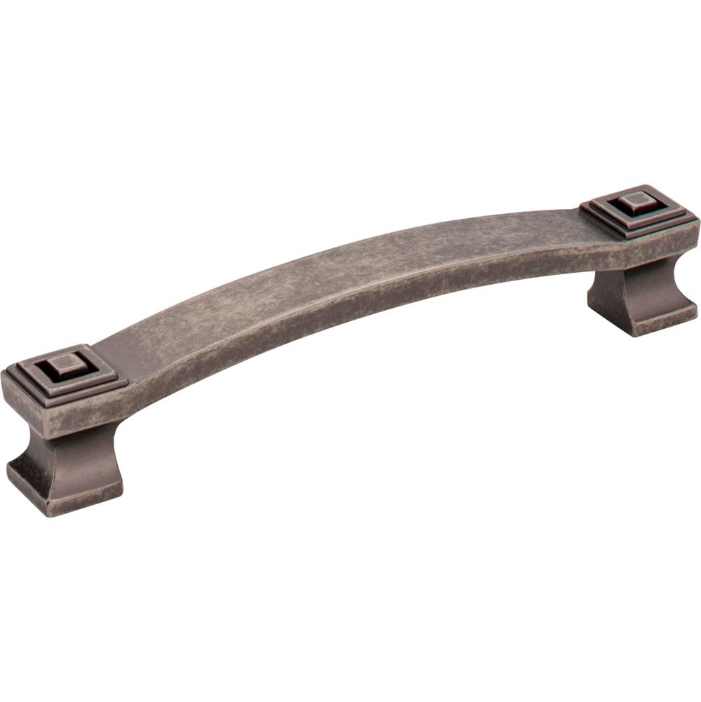 Jeffrey Alexander 128 mm Center-to-Center Distressed Pewter Square Delmar Cabinet Pull