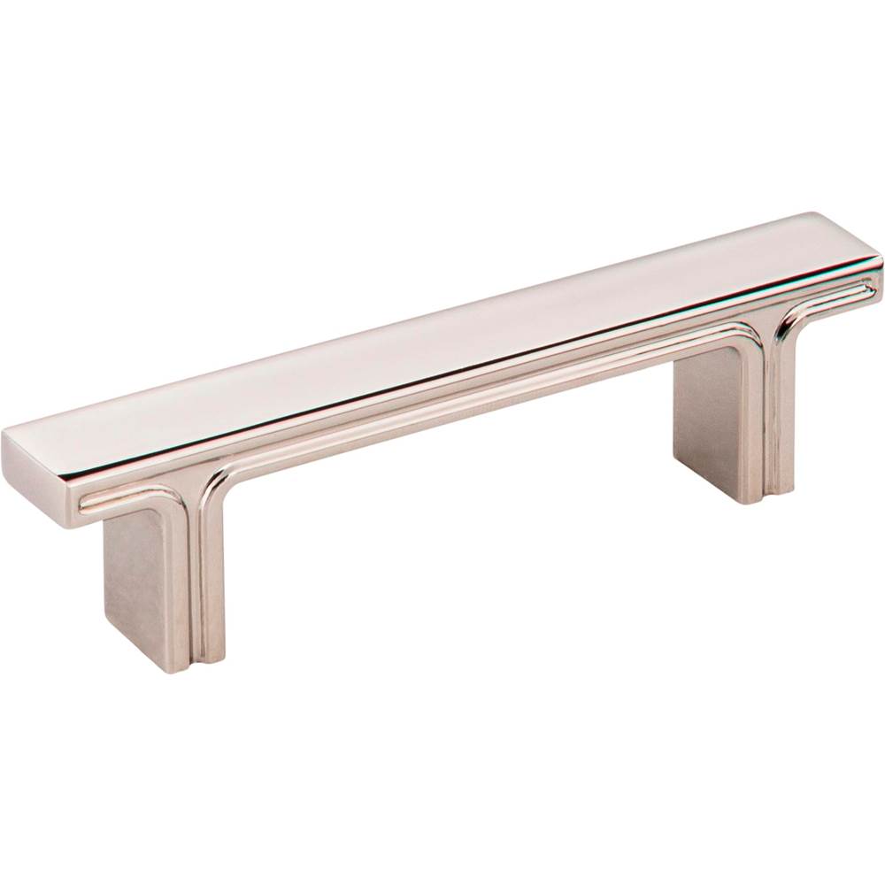 Jeffrey Alexander 3'' Center-to-Center Polished Nickel Square Anwick Cabinet Pull