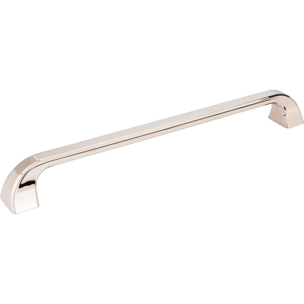 Jeffrey Alexander 12'' Center-to-Center Polished Nickel Square Marlo Appliance Handle