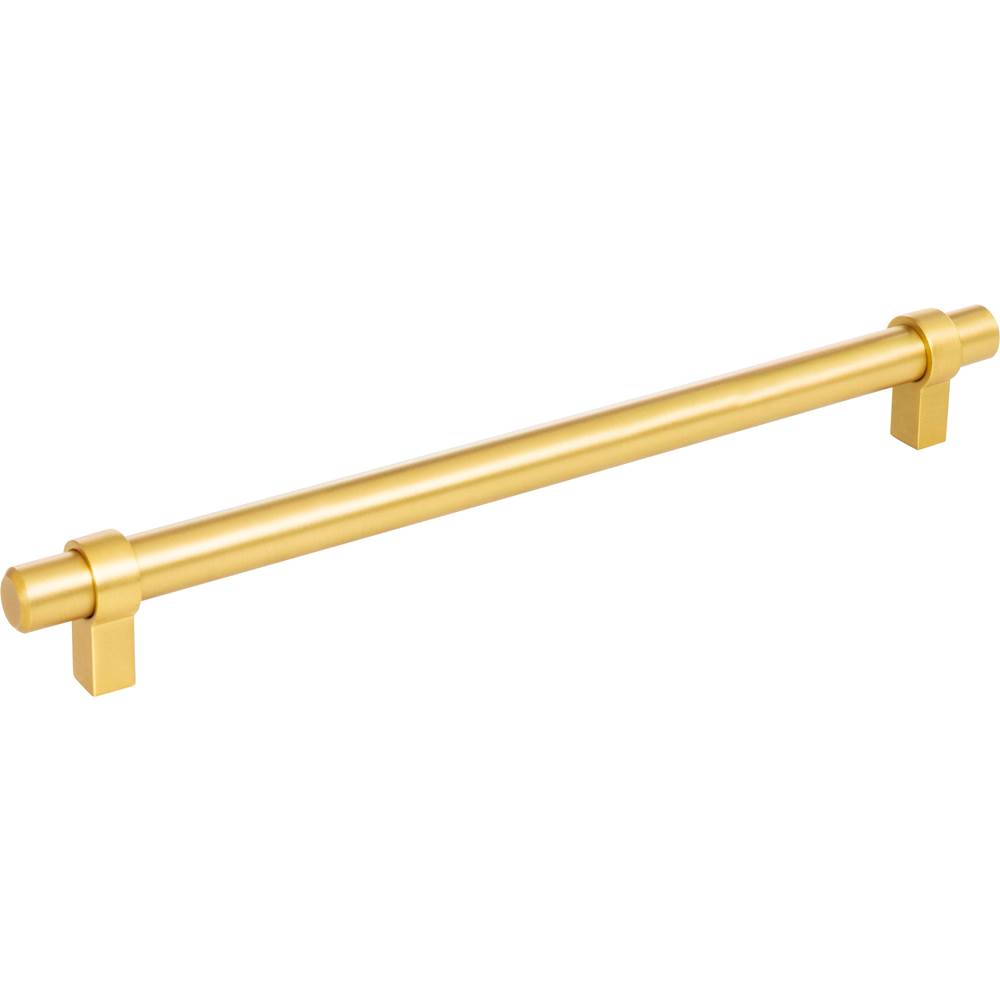 Jeffrey Alexander 224 mm Center-to-Center Brushed Gold Key Grande Cabinet Bar Pull