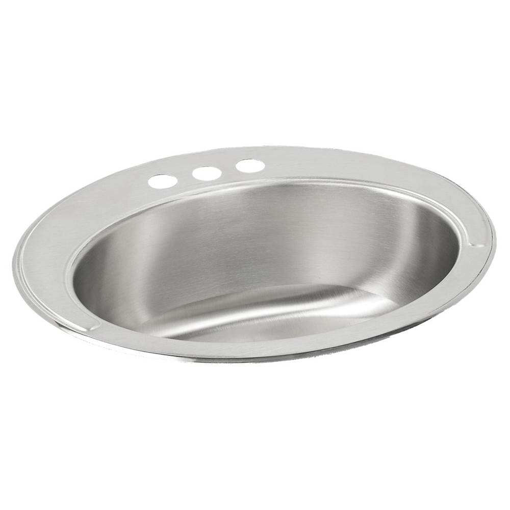 Just Manufacturing Stainless Steel 33'' x 22'' x 4-1/2'' 0-Hole Equal Double Bowl Drop-in ADA Sink