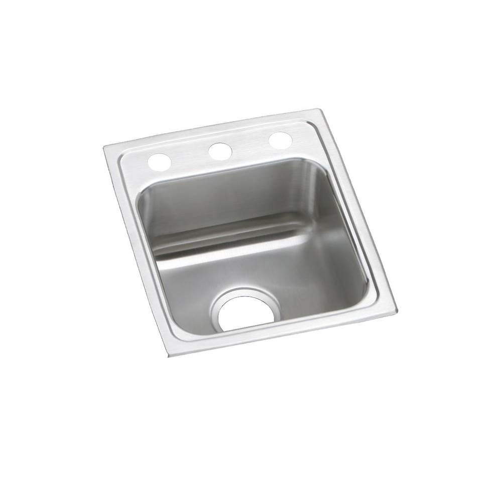 Just Manufacturing Stainless Steel 15'' x 17-1/2'' x 4-1/2'' 2-Hole Single Bowl Drop-in ADA Sink
