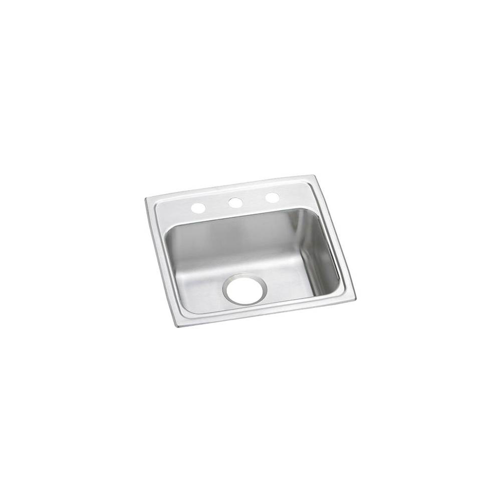 Just Manufacturing Stainless Steel 19-1/2'' x 19'' x 4-1/2'' 2-Hole Single Bowl Drop-in ADA Sink