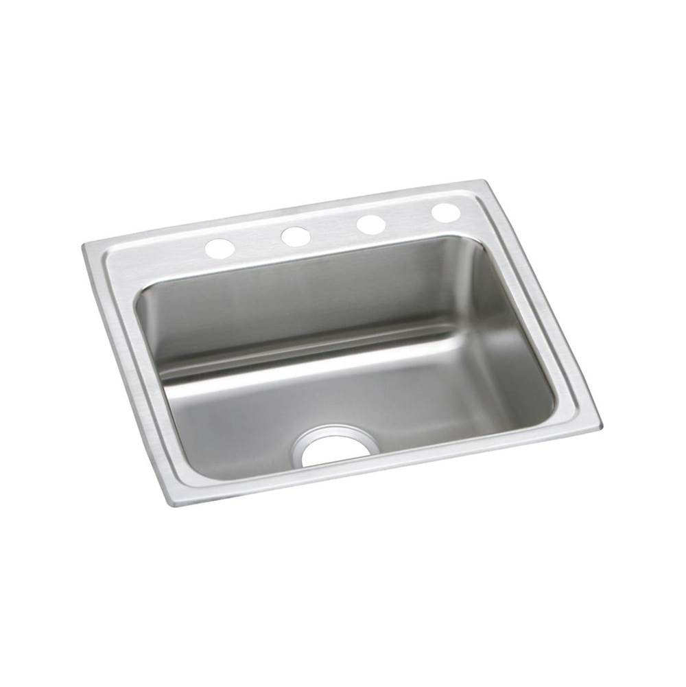 Just Manufacturing Stainless Steel 25'' x 21-1/4'' x 4-1/2'' 2-Hole Single Bowl Drop-in ADA Sink