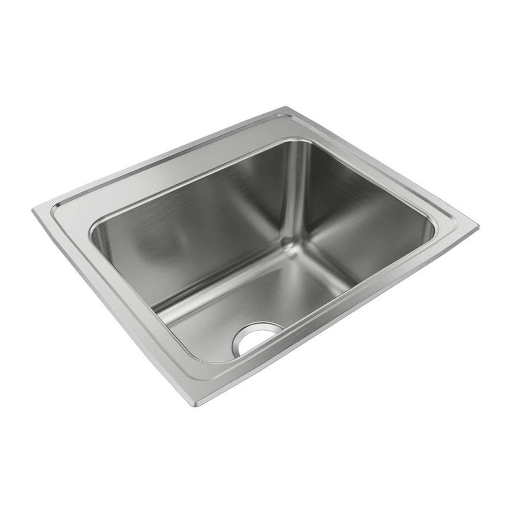 Just Manufacturing Stainless Steel 22'' x 19-1/2'' x 11-5/8 1-Hole Single Bowl Drop-in Sink