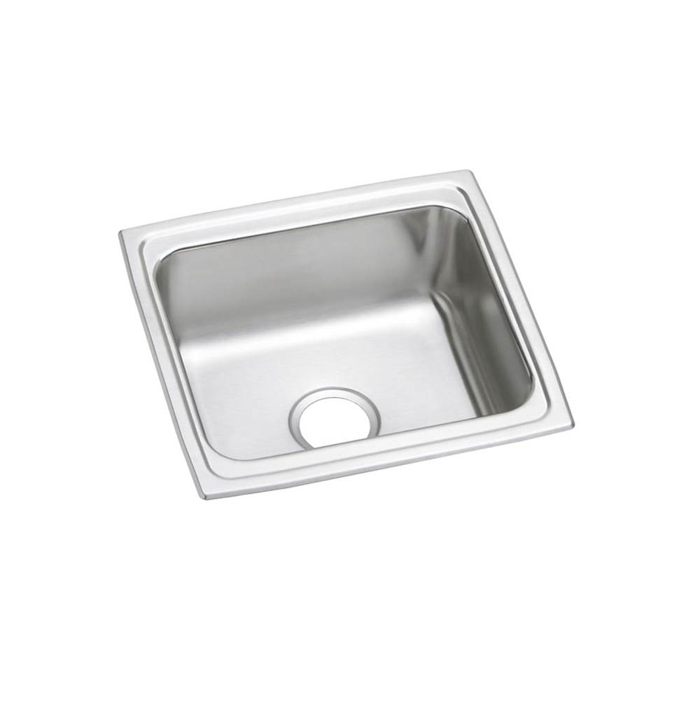 Just Manufacturing Stainless Steel 19'' x 18'' x 10-1/8'' No Faucet Ledge Single Bowl Drop-in Prep Sink
