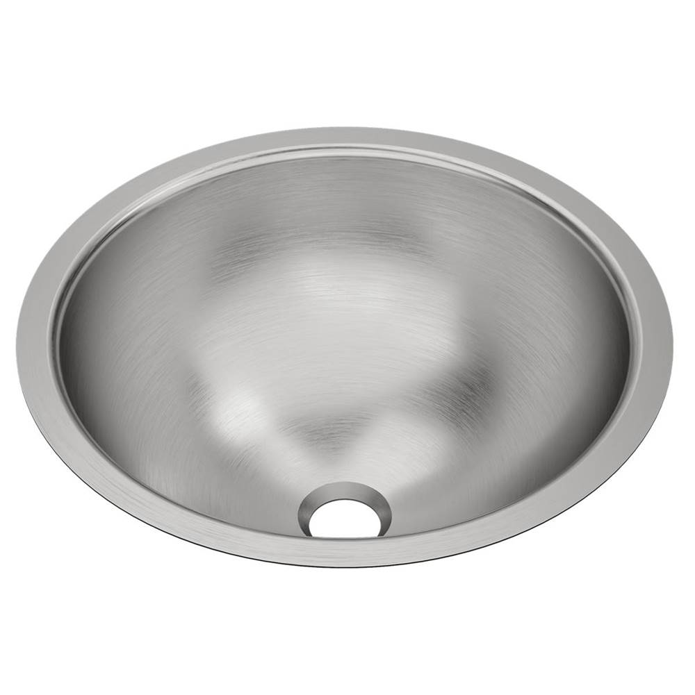 Just Manufacturing Stainless Steel 18-3/8'' x 18-3/8'' x 8'' Undermount Lavatory Sink with Overflow