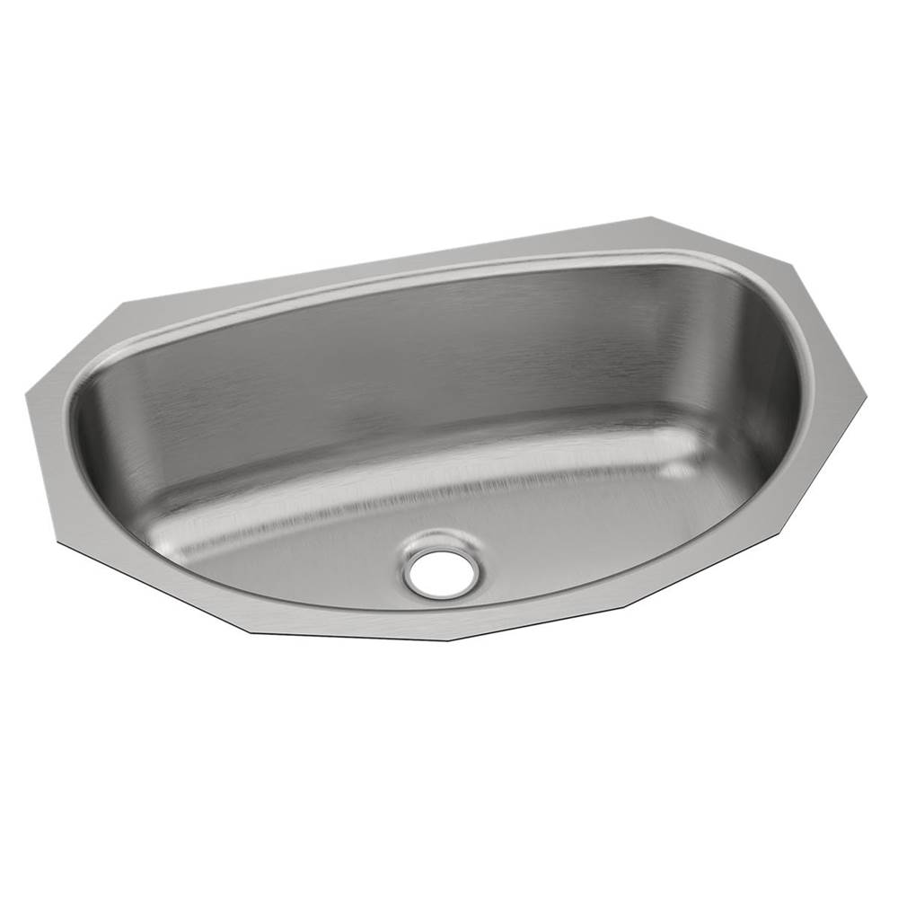 Just Manufacturing Stainless Steel 19-1/2'' x 13-5/16'' x 6-1/4'' Single Bowl Undermount Lavatory Sink w/Overflow