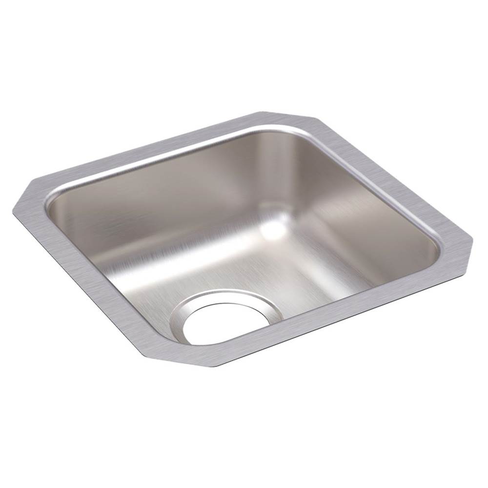Just Manufacturing Stainless Steel 14-1/2'' x 14-1/2'' x 5-3/8'' Single Bowl Undermount ADA Sink