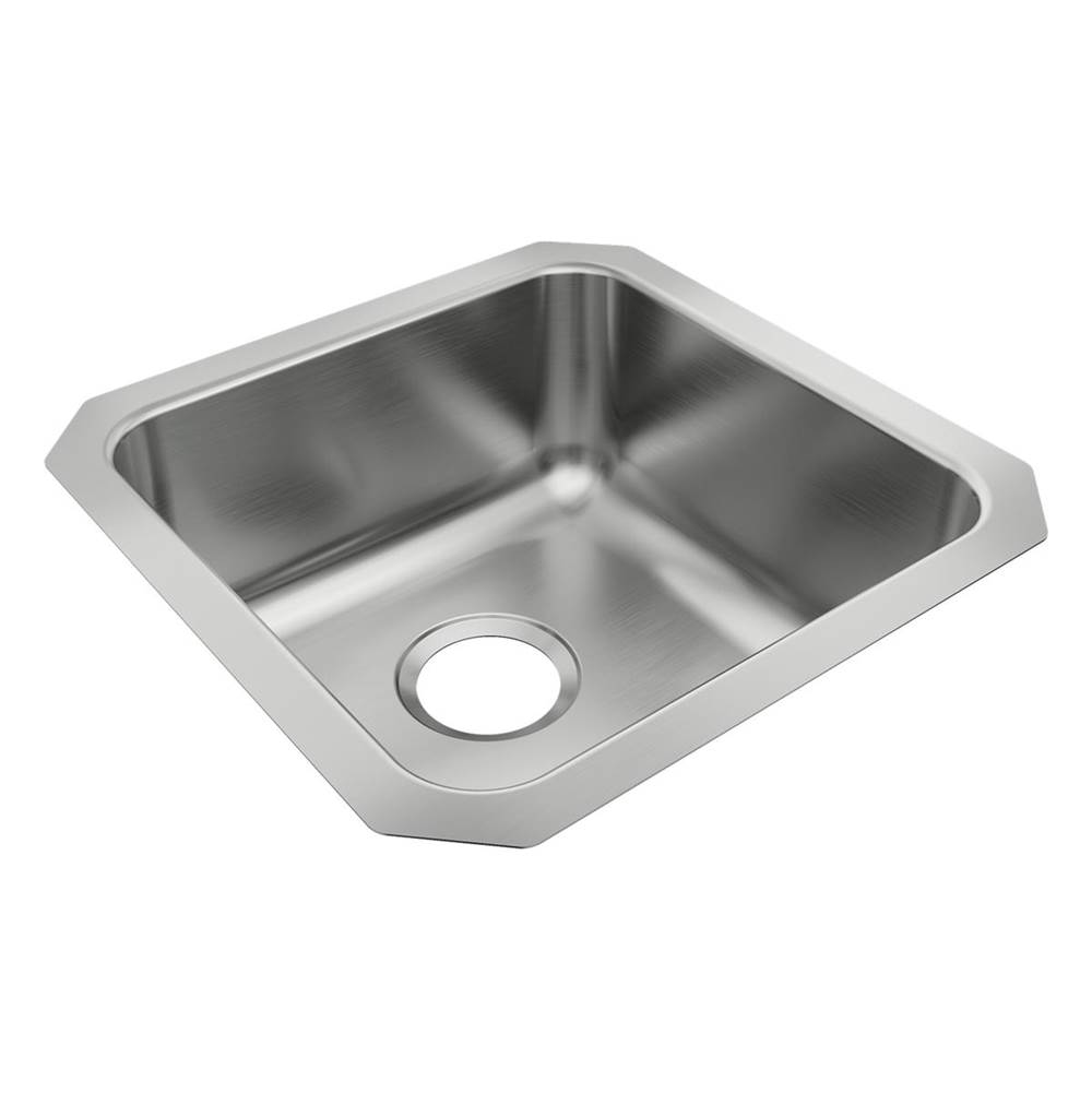 Just Manufacturing Stainless Steel 16-1/2'' x 16-1/2'' x 7-1/2'' Single Bowl Undermount ADA Sink